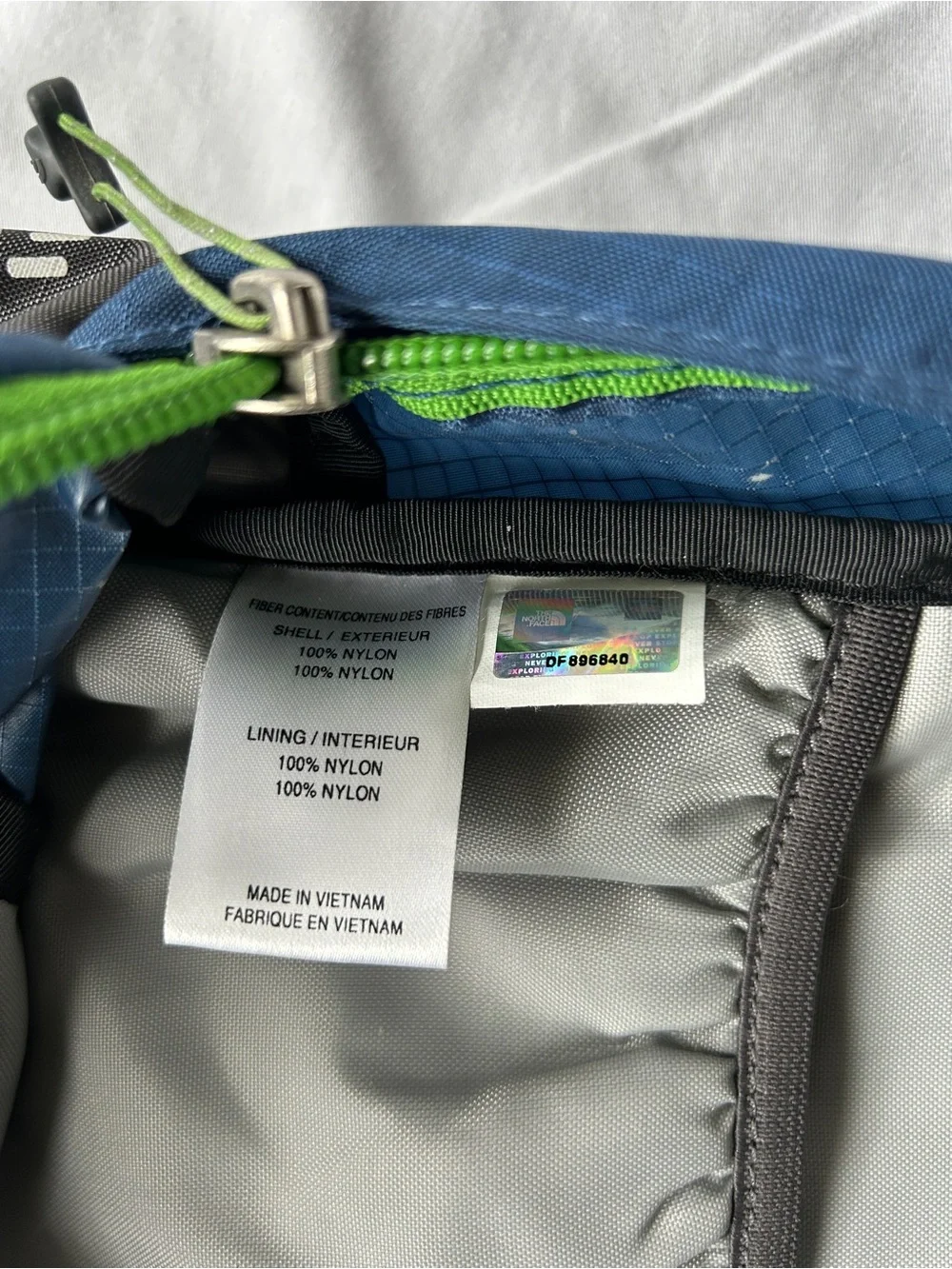 The North Face Blue & Green Men's Outdoor Backpack
